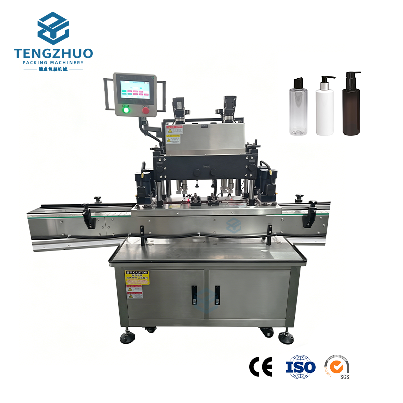 Fully Automatic Double-Head Clamp-Type Capping Machine (Manual Cap Loading)