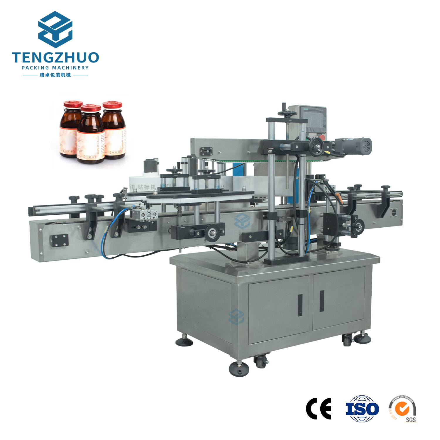 Fully Automatic Single-Side Round Bottle Labeling Machine