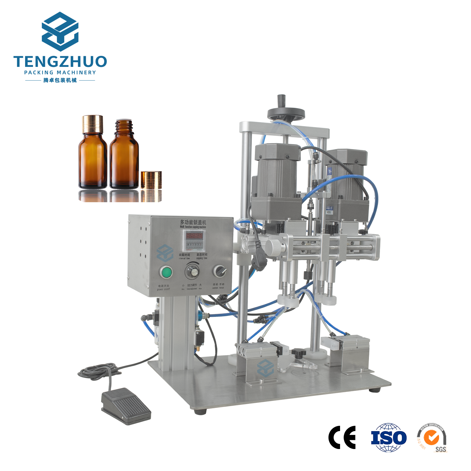Benchtop Semi-Automatic Cap Sealing Machine