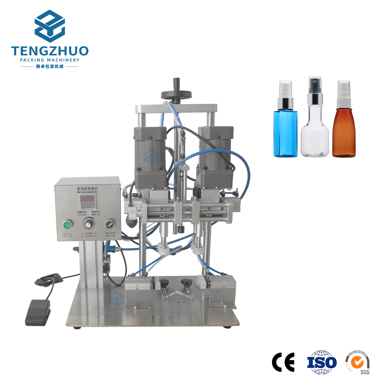 Benchtop Semi-Automatic Cap Sealing Machine