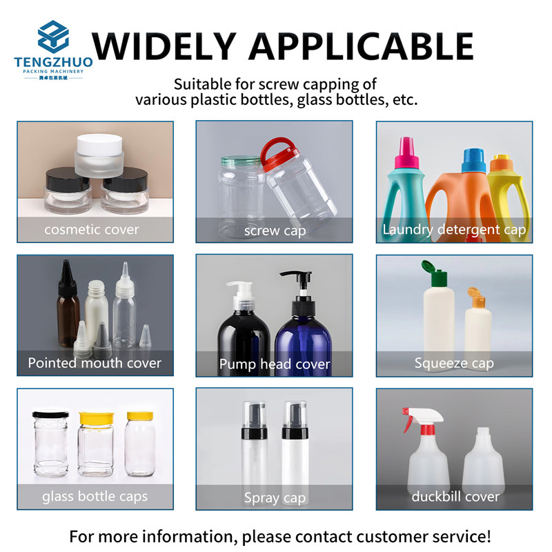 Fully Automatic In-Line 8-Wheel Cap Sealing Machine (with Automatic Cap Sorting)