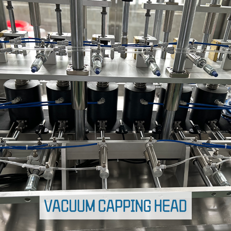 Fully automatic six-head vacuum capping machine