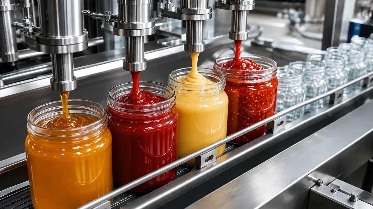 Paste filling machine in production line