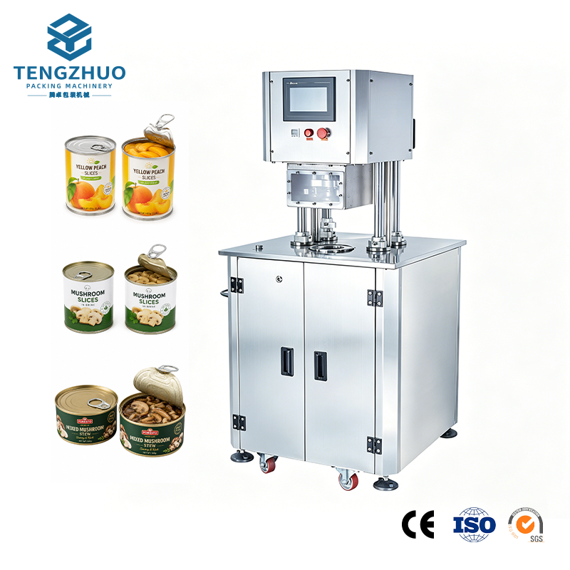Semi-automatic vacuum can-sealing machine