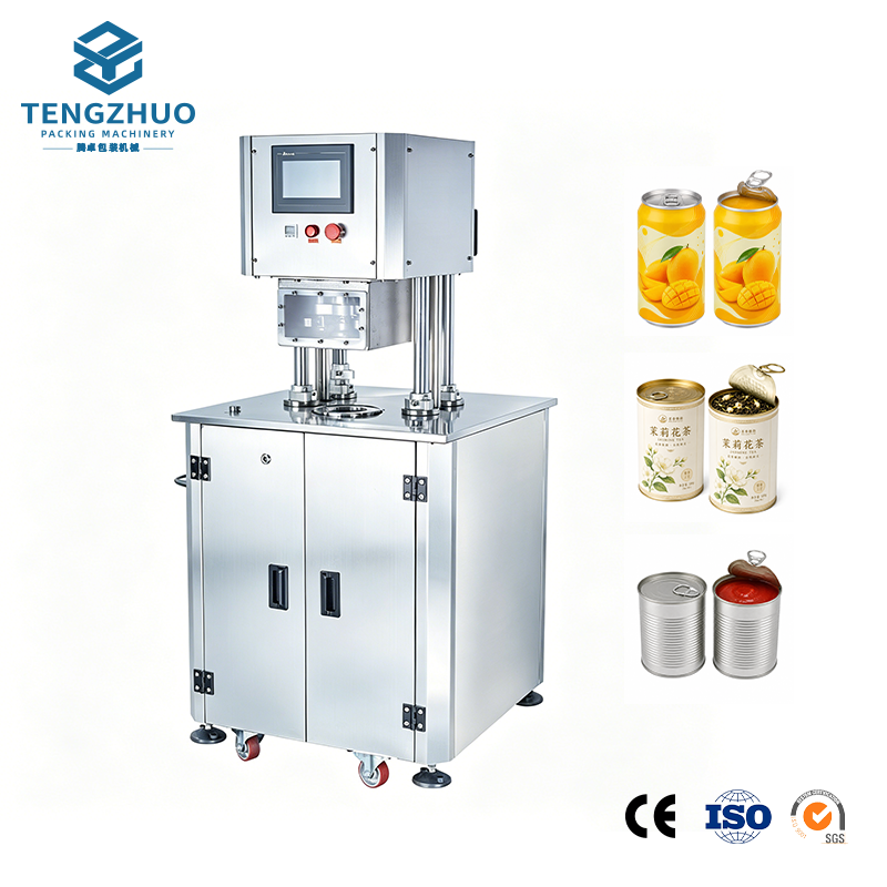 Semi-automatic vacuum can-sealing machine