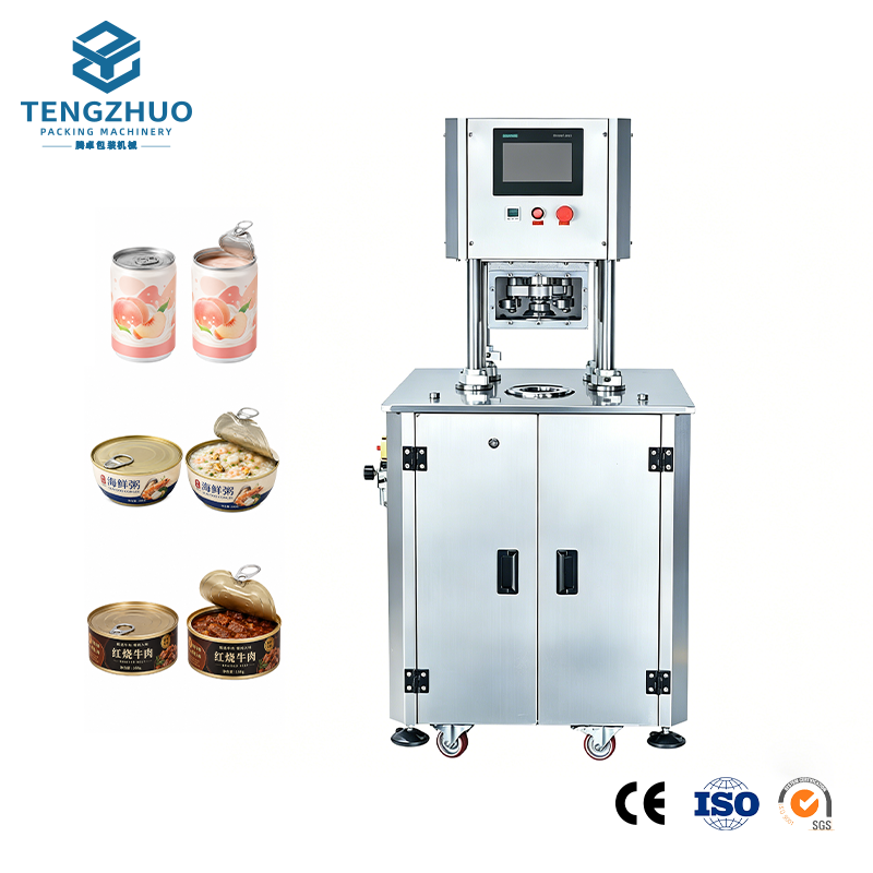Semi-automatic vacuum can-sealing machine