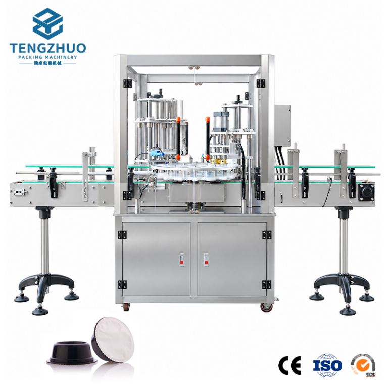  Automatic rotary double heads premade film heat sealing machine(with Acrylic Safety Door)