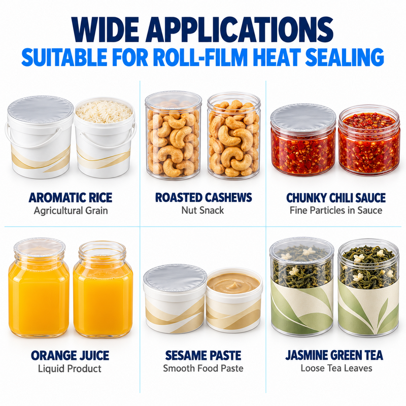 Automatic Linear Double Heads Roll Film Heat Sealing Machine