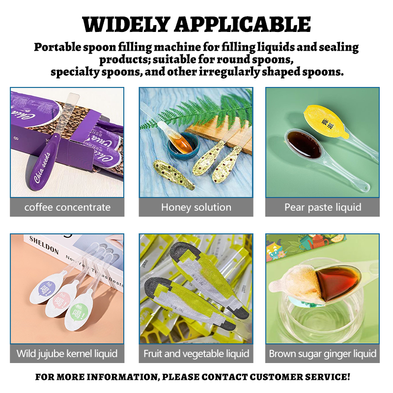 Automatic Rotary Honey Spoon Liquid filling heat sealing machine(2 spoons)(For premade foil)