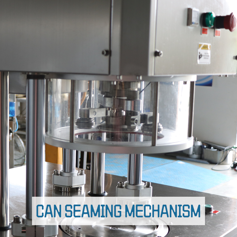 Semi-automatic vacuum can-sealing machine