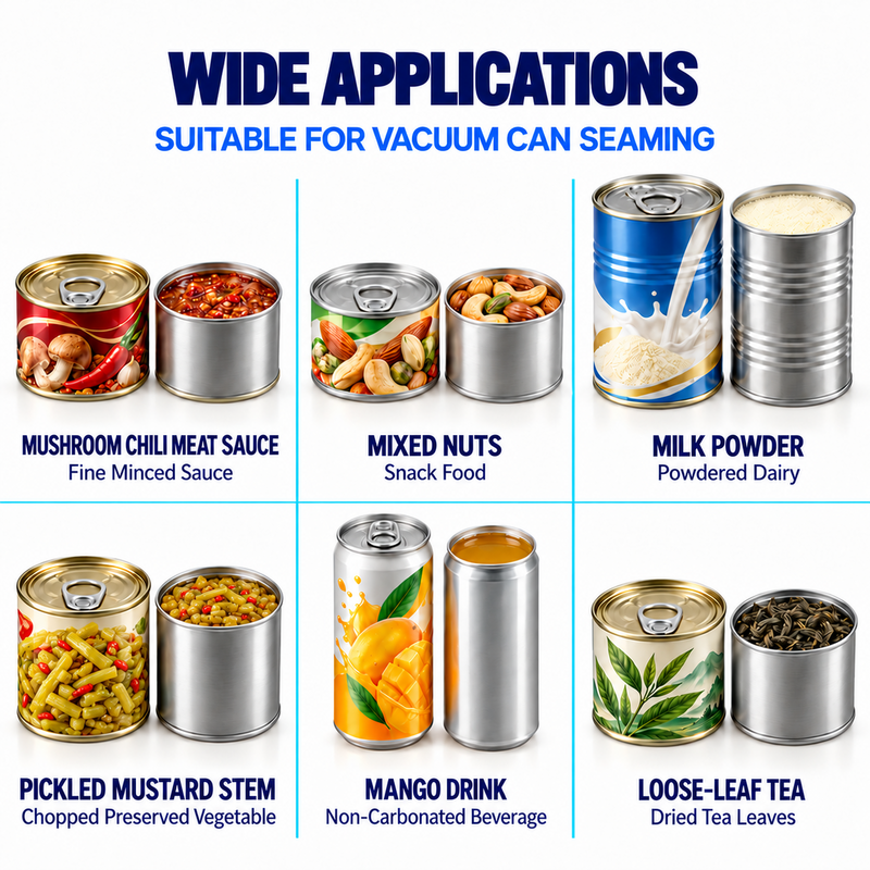 Semi-automatic vacuum can-sealing machine